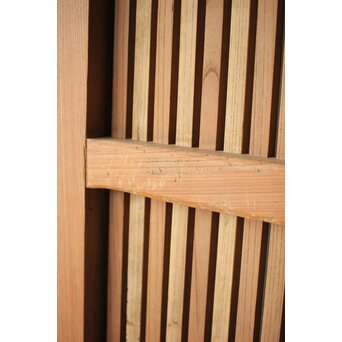 総欅 巾着金具格子蔵戸　W0164 