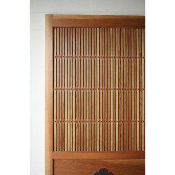 総欅 巾着金具格子蔵戸　W0164 