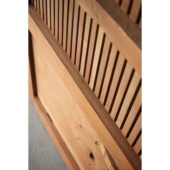 総欅 巾着金具格子蔵戸　W0164 