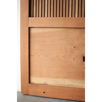 総欅 巾着金具格子蔵戸　W0164 