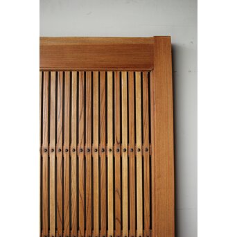 総欅 巾着金具格子蔵戸　W0164 