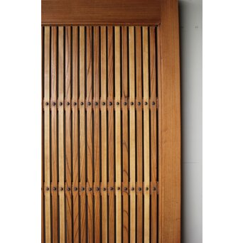 総欅 巾着金具格子蔵戸　W0164 