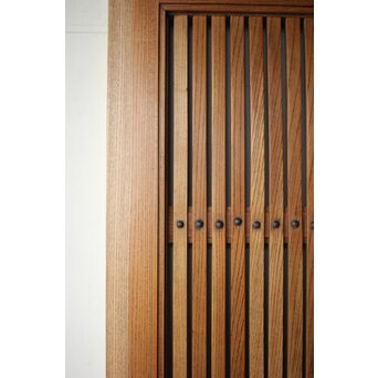 総欅 巾着金具格子蔵戸　W0164 