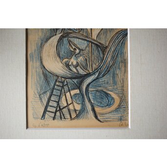 瑛九 Q Ei リトグラフ　Z534 