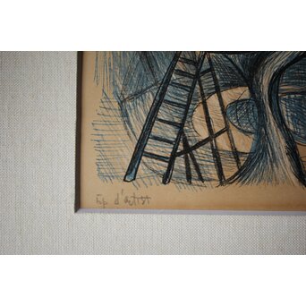 瑛九 Q Ei リトグラフ　Z534 