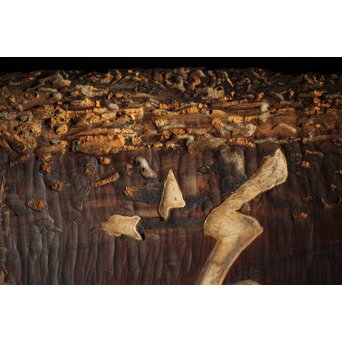 清巌宗渭 和尚 臨済宗僧「悟道」二字 篆刻 濡額　Z535 