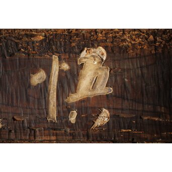 清巌宗渭 和尚 臨済宗僧「悟道」二字 篆刻 濡額　Z535 