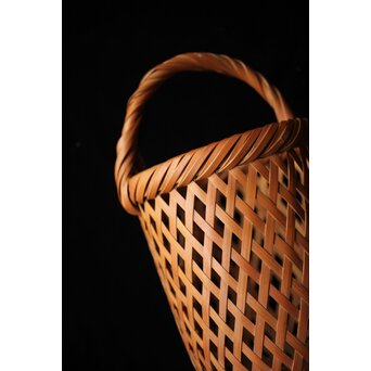 武関節雲 竹工芸 竹籠　U359 