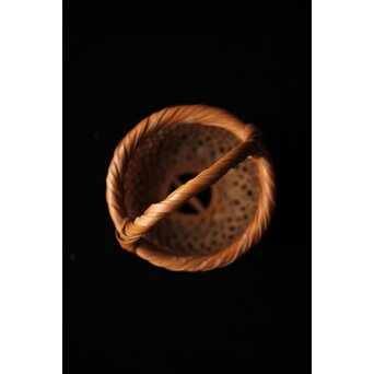 武関節雲 竹工芸 竹籠　U359 