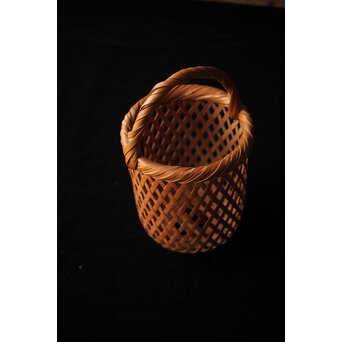 武関節雲 竹工芸 竹籠　U359 