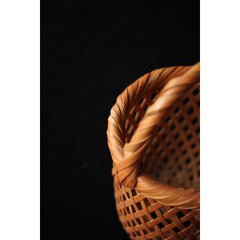 武関節雲 竹工芸 竹籠　U359 