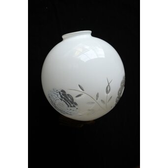 白被 球体切子電笠 照明　A481 