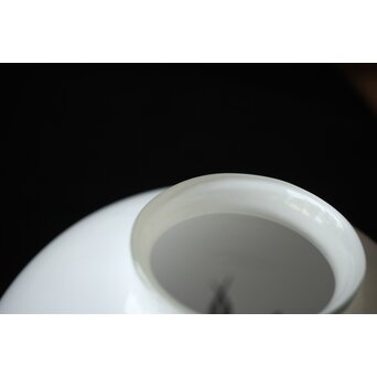 白被 球体切子電笠 照明　A481 