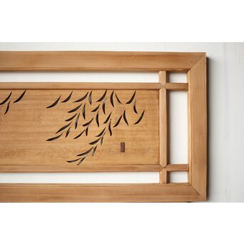 玉声銘 指物欄間 2枚1組　R0428YD 