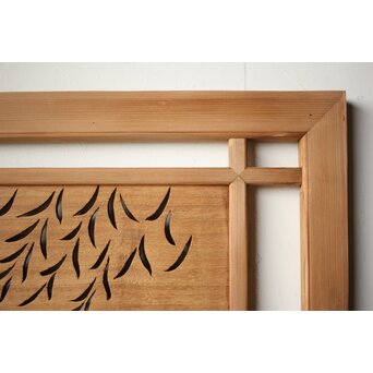 玉声銘 指物欄間 2枚1組　R0428YD 