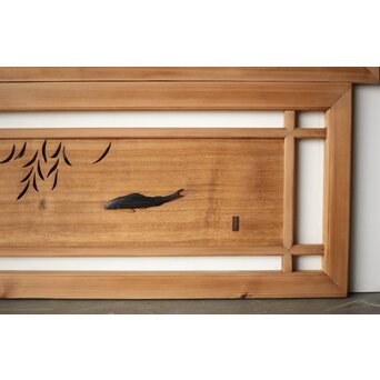 玉声銘 指物欄間 2枚1組　R0428YD 