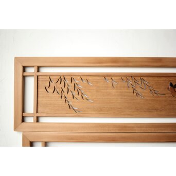 玉声銘 指物欄間 2枚1組　R0428YD 