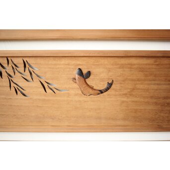 玉声銘 指物欄間 2枚1組　R0428YD 