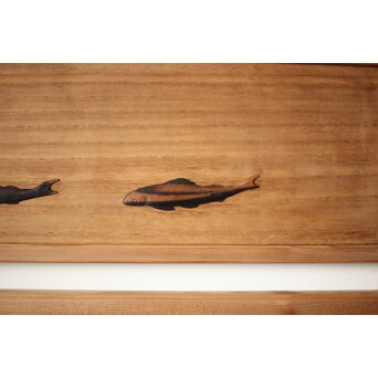 玉声銘 指物欄間 2枚1組　R0428YD 