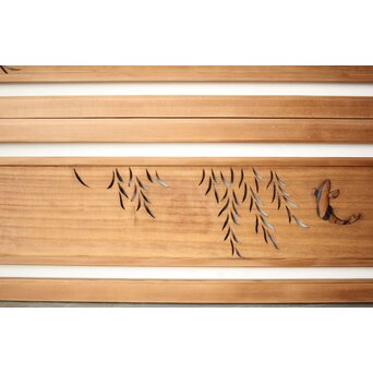 玉声銘 指物欄間 2枚1組　R0428YD 