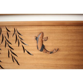 玉声銘 指物欄間 2枚1組　R0428YD 