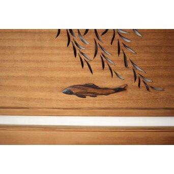 玉声銘 指物欄間 2枚1組　R0428YD 