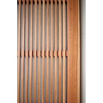 総欅 格子蔵戸　W0167Y 