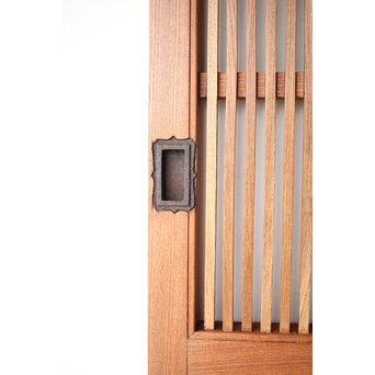 総欅 格子蔵戸　W0167Y 