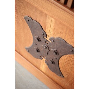 総欅 格子蔵戸　W0167Y 