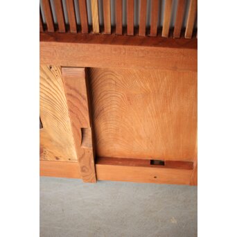 総欅 格子蔵戸　W0167Y 