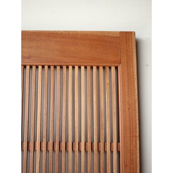 総欅 格子蔵戸　W0167Y 