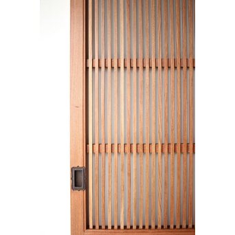 総欅 格子蔵戸　W0167Y 