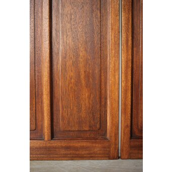 大判にかわガラスのラワン観音開き建具 2枚1組　GD0239 