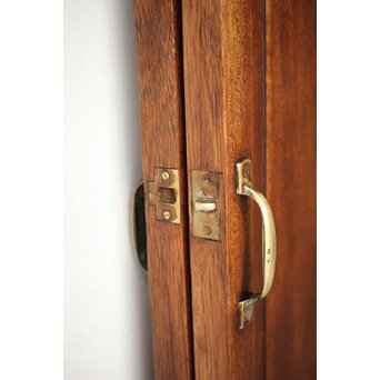 大判にかわガラスのラワン観音開き建具 2枚1組　GD0239 