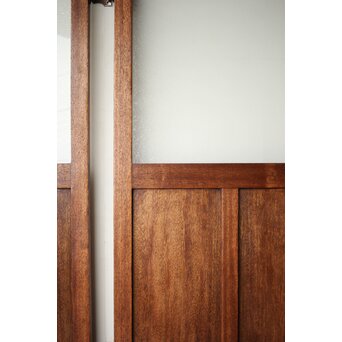 大判にかわガラスのラワン観音開き建具 2枚1組　GD0239 