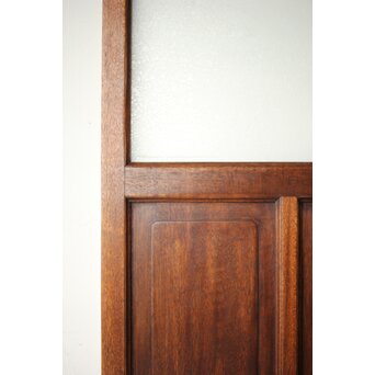 大判にかわガラスのラワン観音開き建具 2枚1組　GD0239 