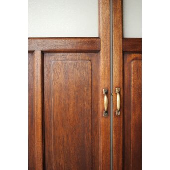 大判にかわガラスのラワン観音開き建具 2枚1組　GD0239 