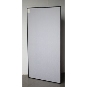 市松 銀張 二曲屏風 一隻　Z536 