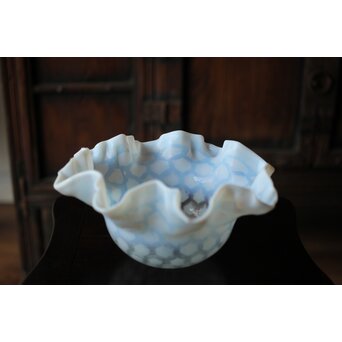 フリル水玉文電笠　A482 