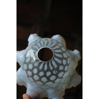 フリル水玉文電笠　A482 