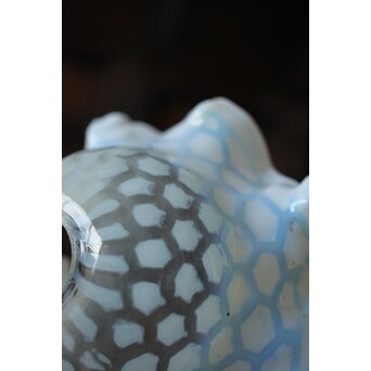 フリル水玉文電笠　A482 