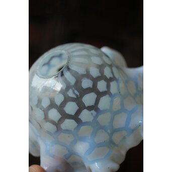 フリル水玉文電笠　A482 