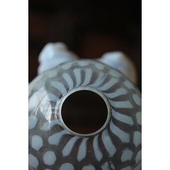 フリル水玉文電笠　A482 