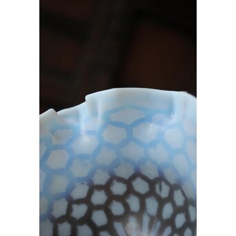 フリル水玉文電笠　A482 