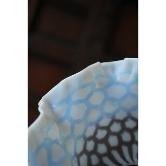 フリル水玉文電笠　A482 