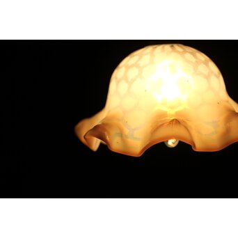 フリル水玉文電笠　A482 