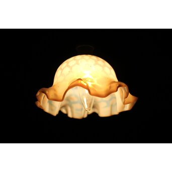 フリル水玉文電笠　A482 