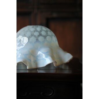 フリル水玉文電笠　A482 