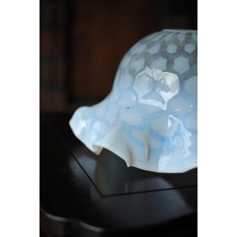 フリル水玉文電笠　A482 