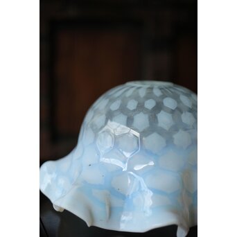 フリル水玉文電笠　A482 